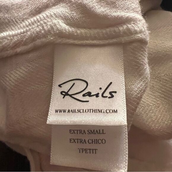 Rails Pink Hunter Plaid Shirt White Rose Long Sleeve Relaxed Button Up Shirt M - Picture 12 of 16